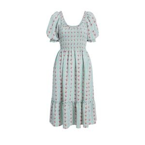 Hill House Louisa Nap Dress - Trailing Vine Multi Crepe